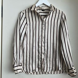 Club Monaco Silk Button Down Shirt